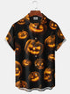 Alohadaddy® Halloween Holiday Pumpkin Stretch Pocket Shirt
