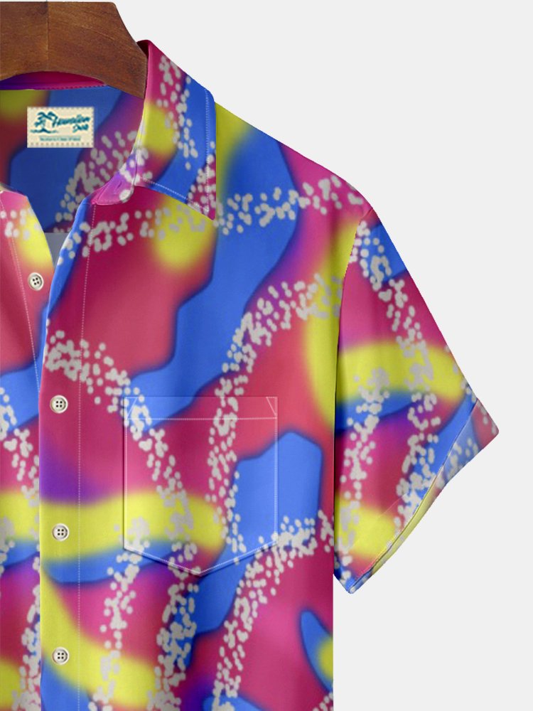 Alohadaddy Ken and Barbie Art Color Contrast Print Beach Men&