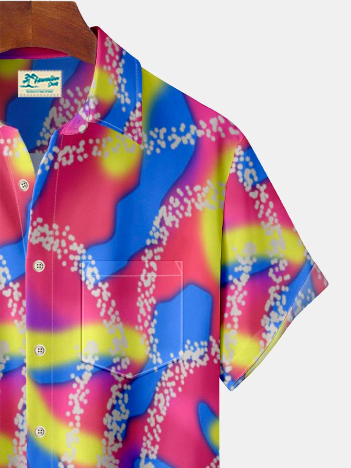 Alohadaddy Ken and Barbie Art Color Contrast Print Beach Men&