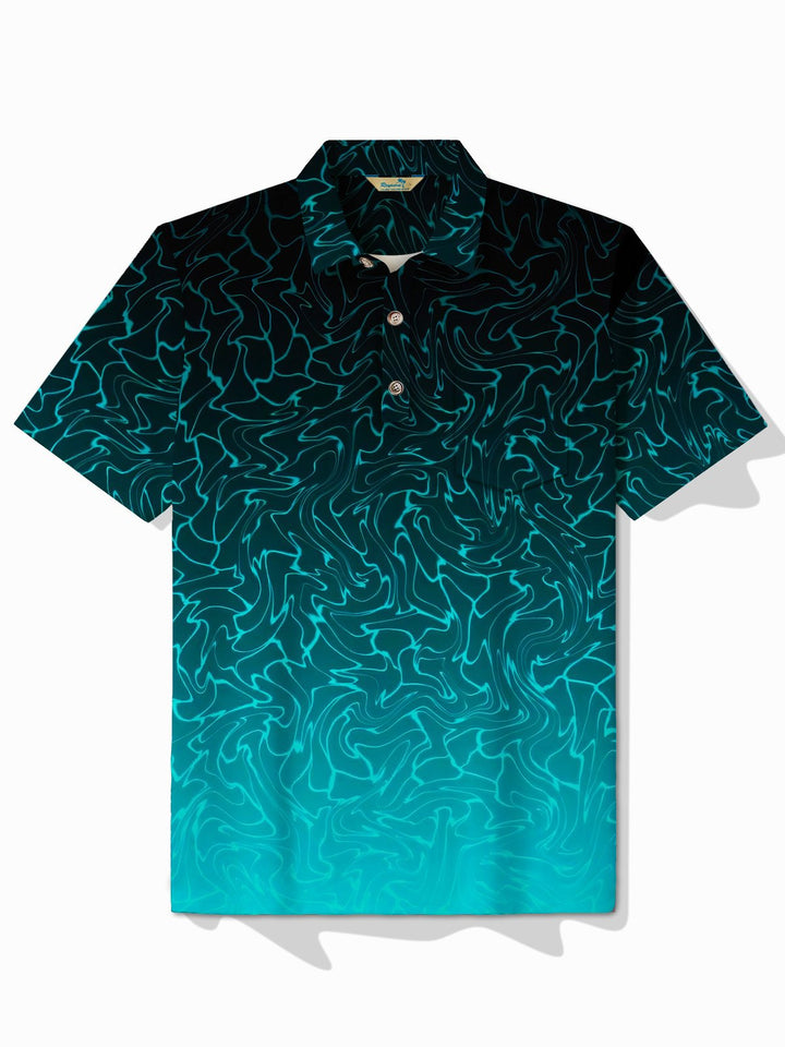 Alohadaddy Retro Gradient Water Ripple Print Men&
