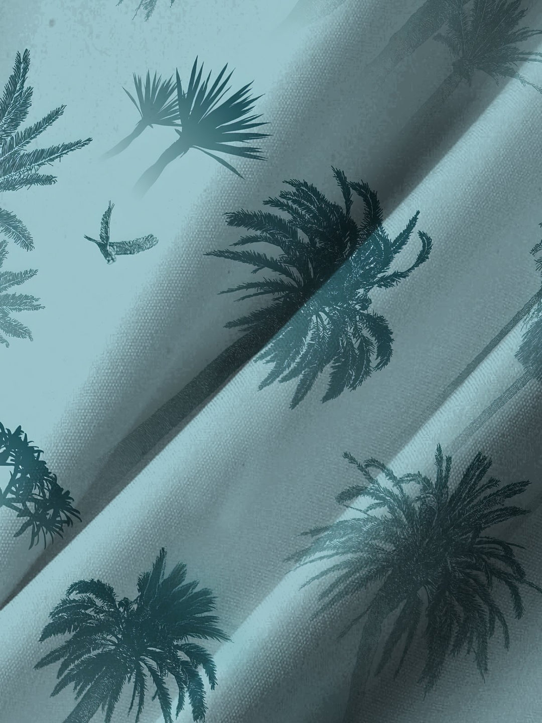 Alohadaddy Hawaiian Holiday Style Palm Tree Print Art Button Cardigan Pocket Stretch Large Size Long Short Sleeve Shirt