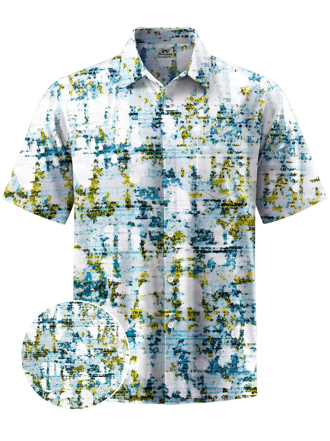 Alohadaddy® Casual Abstract Texture Print Moisture Wicking Men&
