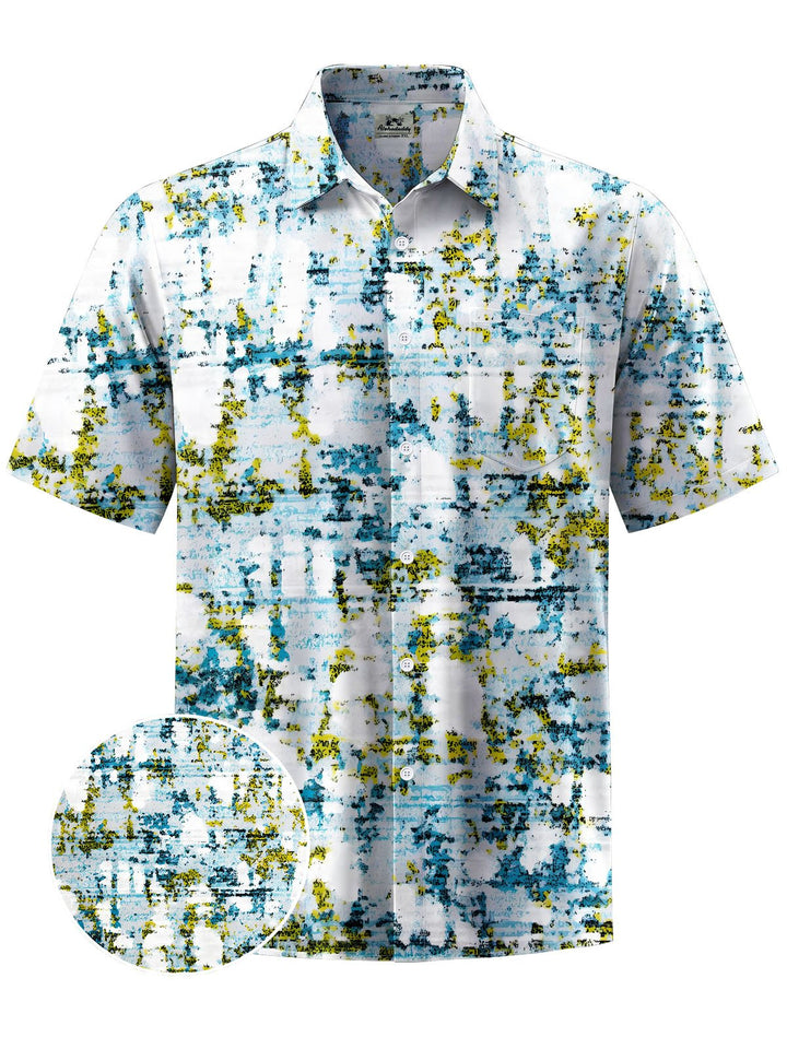 Alohadaddy® Casual Abstract Texture Print Moisture Wicking Men&