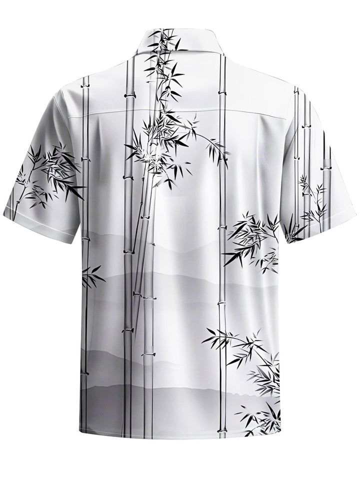 Alohadaddy® Casual Bamboo Art Print Moisture Wicking Men&