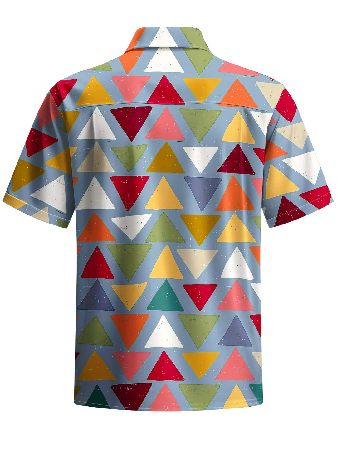 Alohadaddy® Casual Geometric Triangle Print Art Pocket Stretch Men&