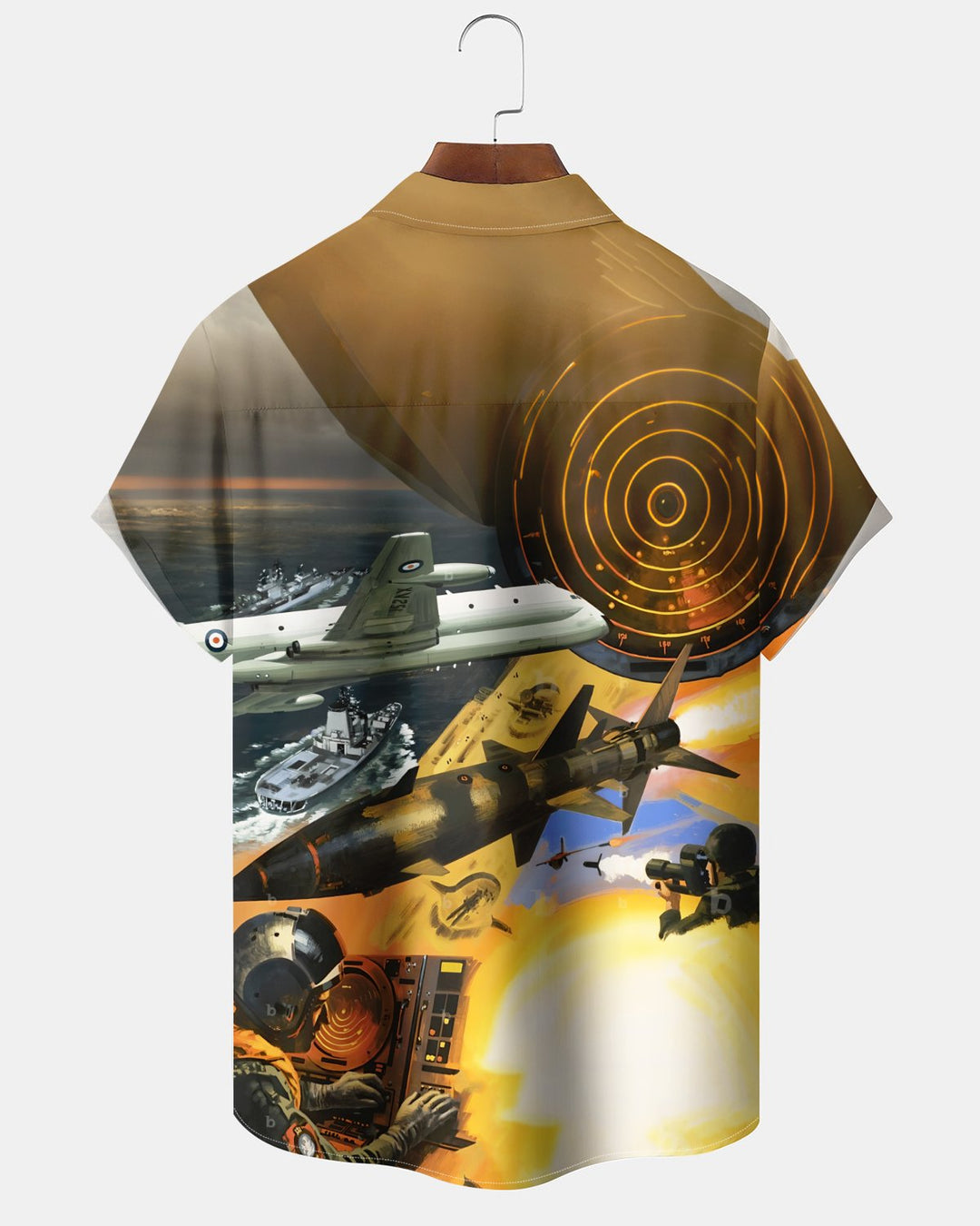 Alohadaddy® Casual Fighter Print Art Button Pocket Cardigan Men&