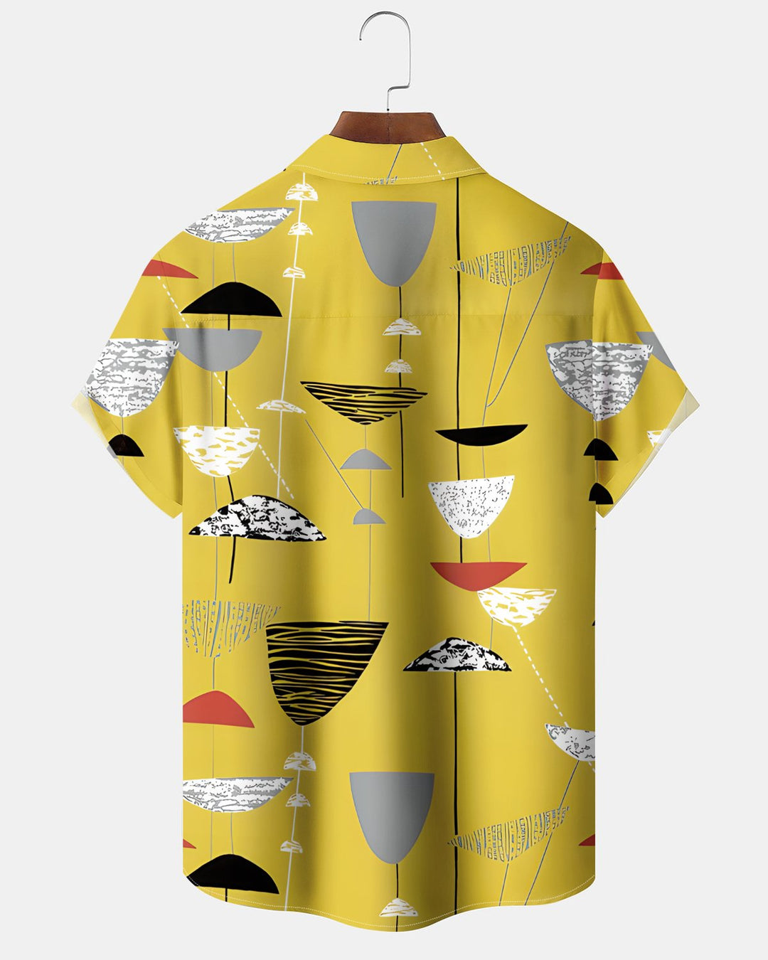 Alohadaddy® Casual Abstract Print Art Button Pocket Cardigan Men&