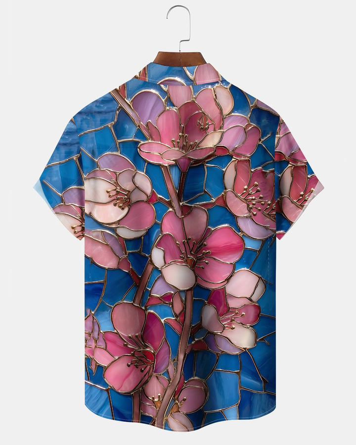 Alohadaddy® Vintage Floral Print Art Button Pocket Cardigan Men&