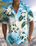 Alohadaddy® Hawaiian Floral Print Art Button Pocket Cardigan Men's Short Sleeve Shirt