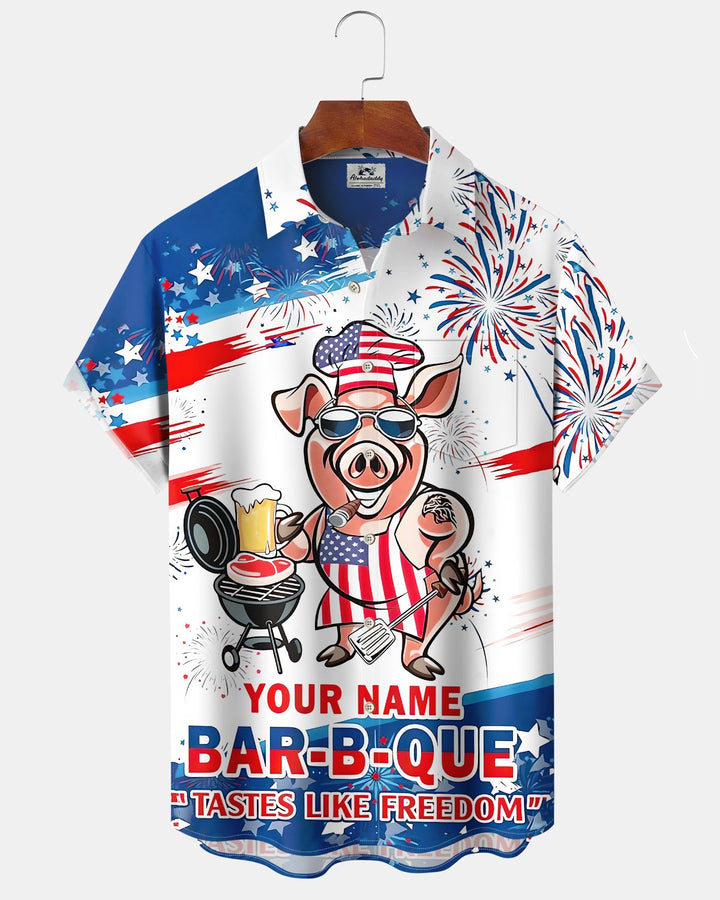 Alohadaddy® Vintage Pig Print Art Men&