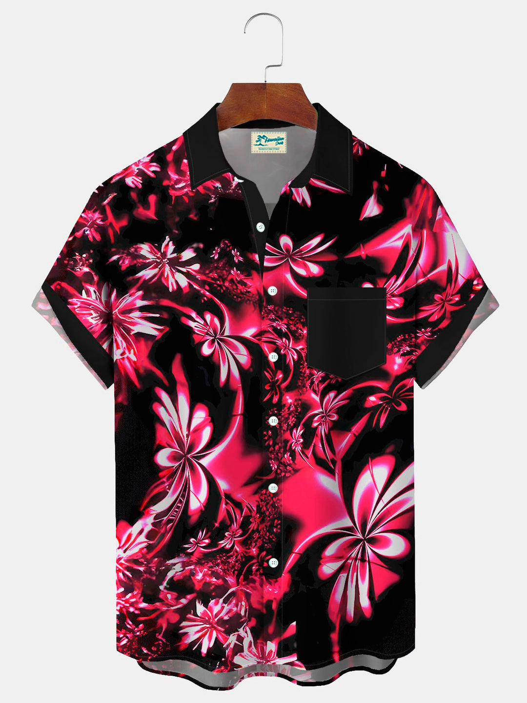 Alohadaddy Hawaiian Floral 3D Print Men&
