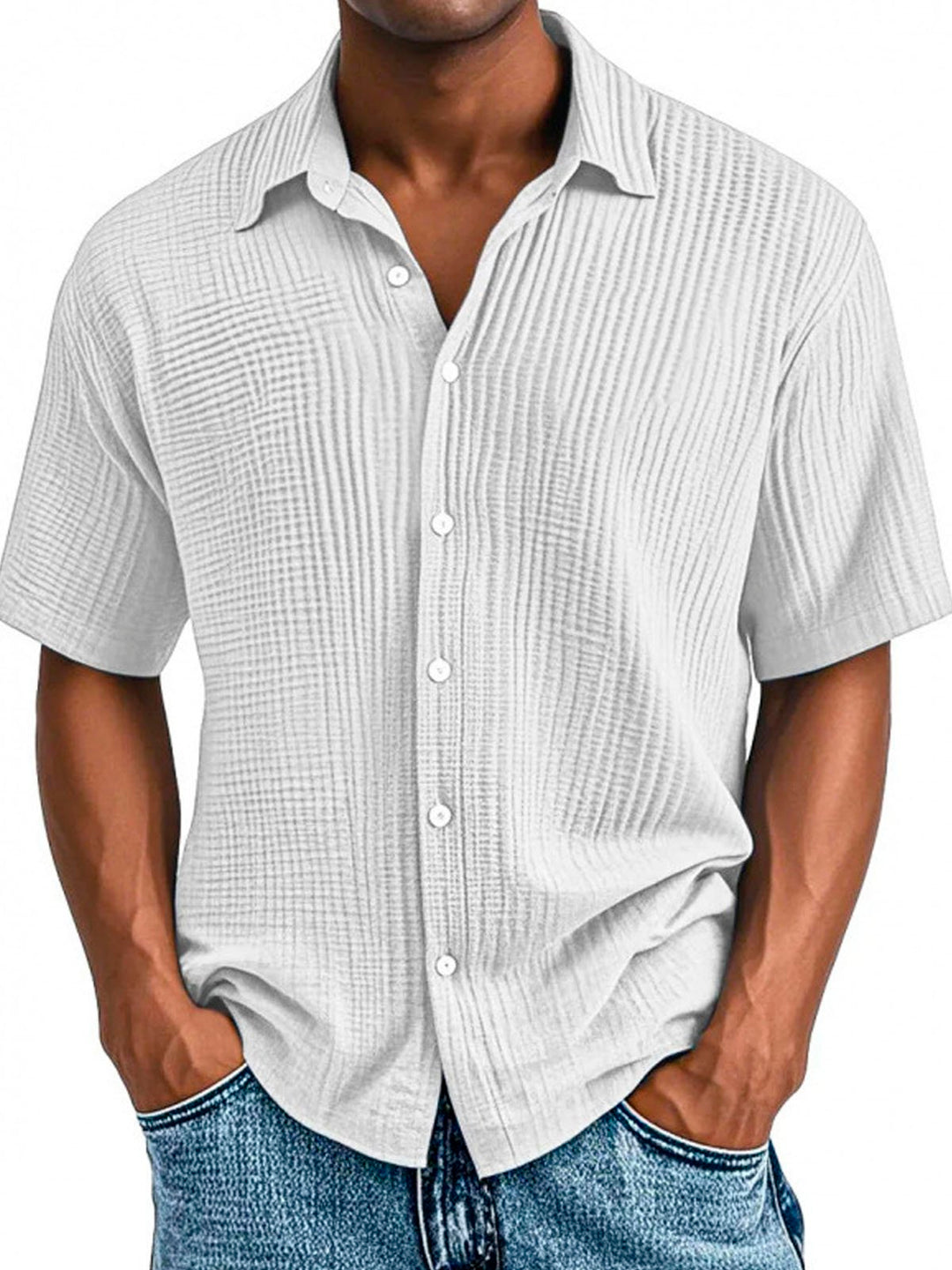 Alohadaddy® Basics Seersucker Pleated Men&