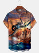 Alohadaddy Vintage Sailing Ship Fighter Men's Shirt