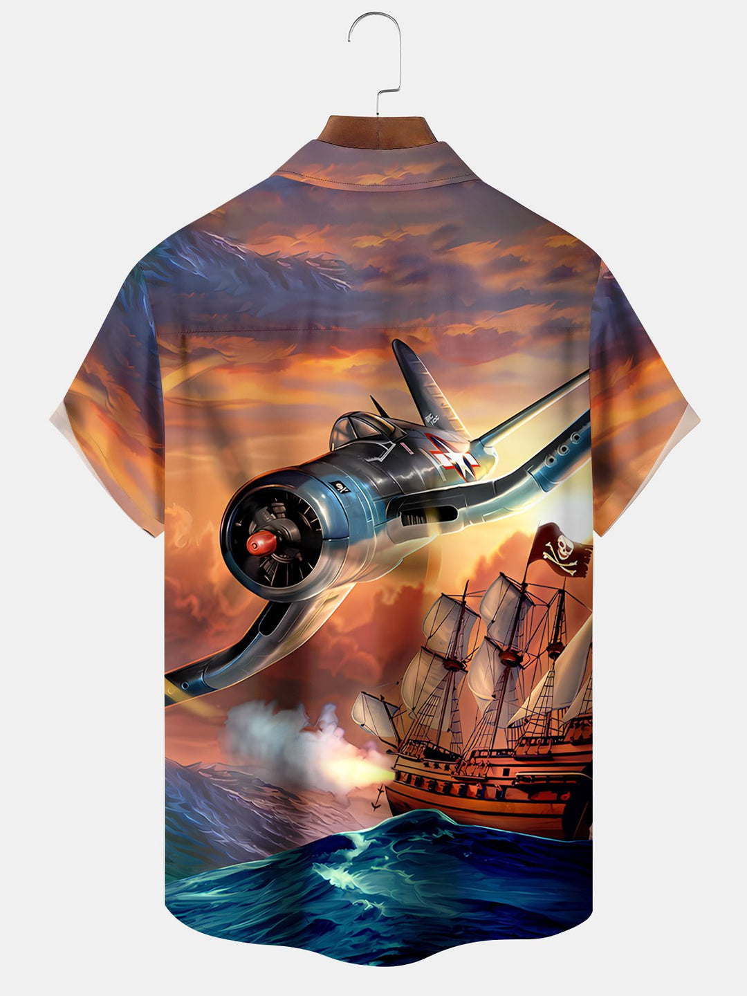 Alohadaddy Vintage Sailing Ship Fighter Men&