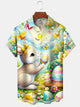 Alohadaddy Holiday Vintage Easter Egg Bunny Cartoon Shirt