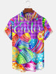 Alohadaddy Holiday Vintage Plaid Easter Egg Happy Easter Cartoon Shirt