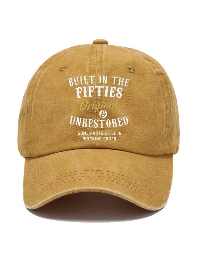 Casquette de baseball rétro imprimée des années 50 pour homme