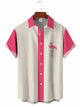Camisa de bolos con flamencos para el día de San Valentín para hombre