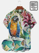 Camisetas hawaianas de talla grande con diseño de plantas y flores de loro para vacaciones en la playa de Alohadaddy