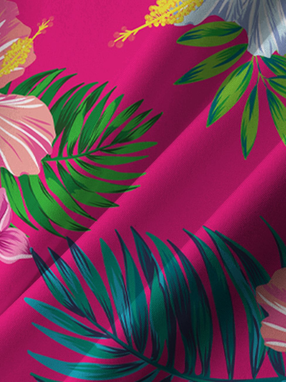 Chemise à manches courtes à imprimé floral tropical hawaïen Alohadaddy