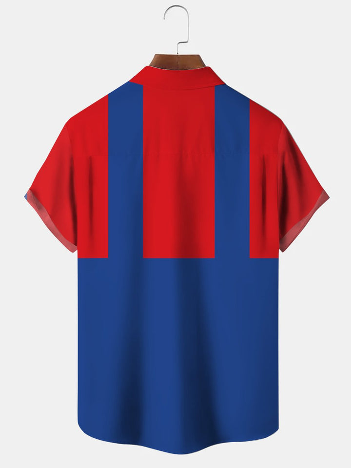 Camisas de algodón de manga corta y talla grande con estampado de dibujos animados de Super Mario de Alohadaddy