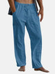 Pantalon décontracté en lin uni pour homme