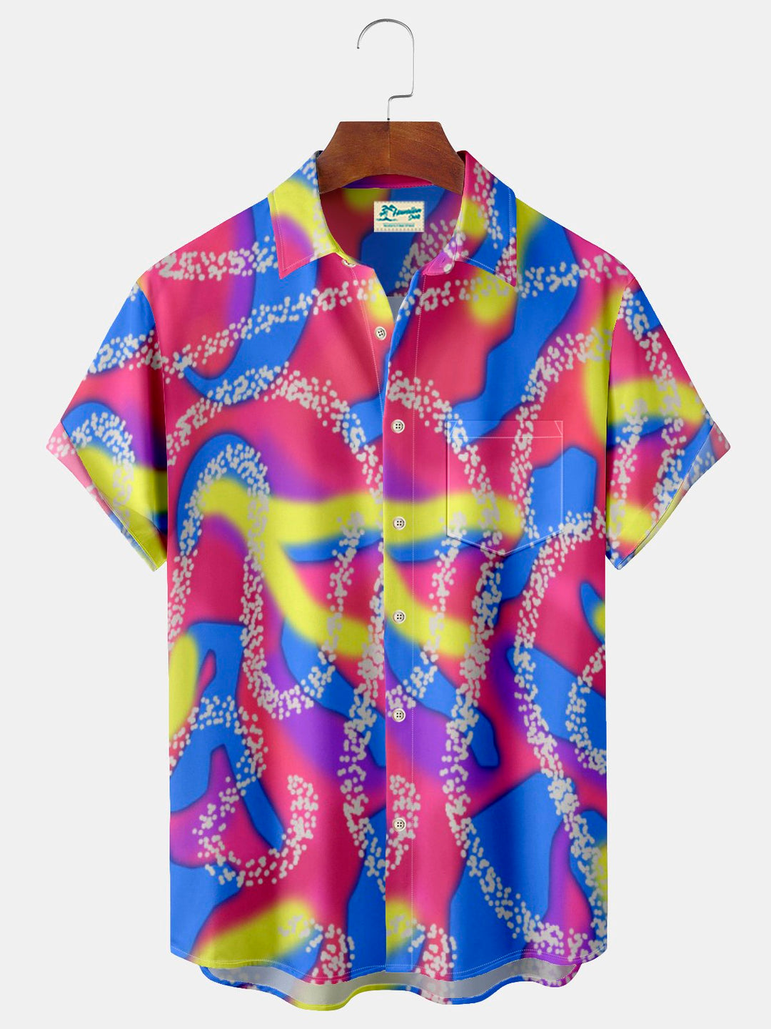 Alohadaddy Ken and Barbie Art Color Contrast Print Beach Men&