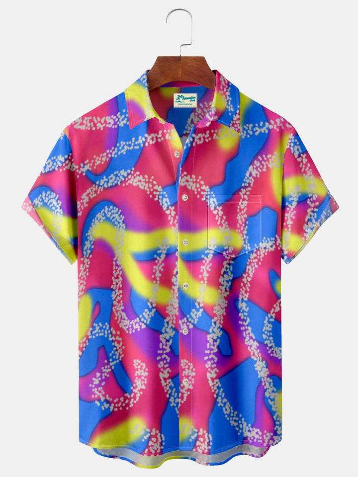 Alohadaddy Ken and Barbie Art Color Contrast Print Beach Men&