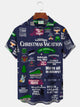 Alohadaddy Men's Christmas Vacation Short Sleeve Shirts Vintage Griswold Xmas Holiday