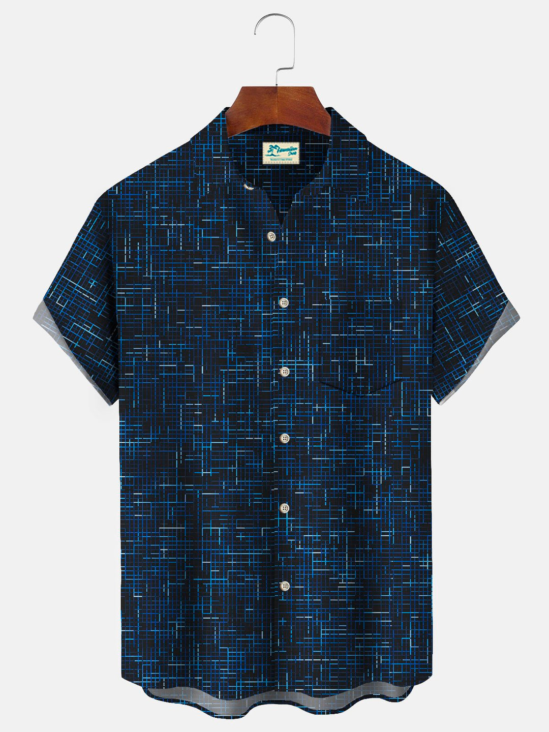 Alohadaddy Vintage Medieval Geometric Blue Men&