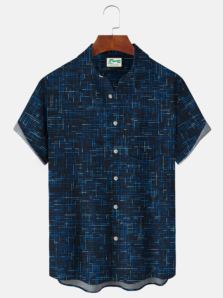 Alohadaddy Vintage Medieval Geometric Blue Men&