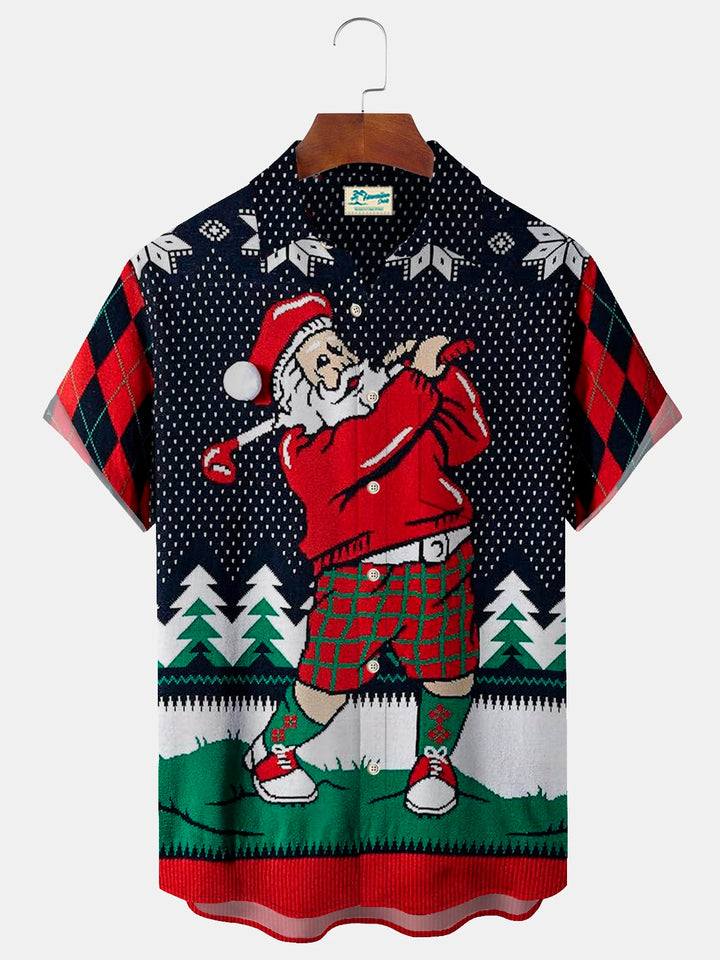 Alohadaddy Christmas Holiday Blue Men&
