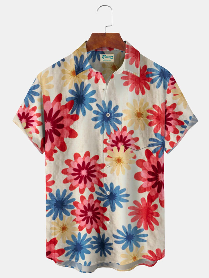 Alohadaddy Hawaiian Floral Print Men&