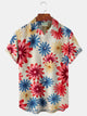 Camisa con bolsillos abotonados para hombre con estampado floral hawaiano Alohadaddy