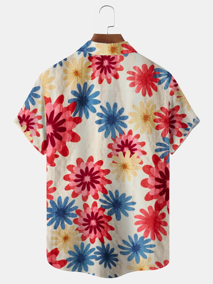 Alohadaddy Hawaiian Floral Print Men&