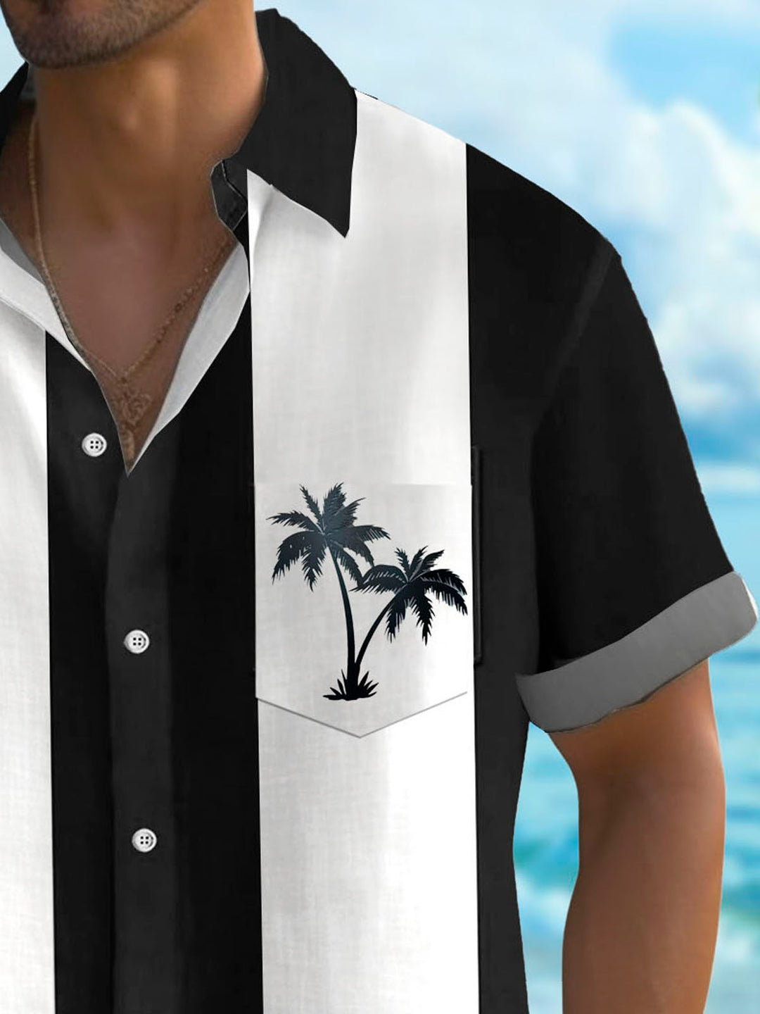 Alohadaddy Vintage Coconut Bowling Print Men&