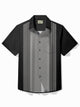 Alohadaddy Vintage Bowling Line Print Chest Pocket Shirt Plus Size Men's Shirt Big Tall