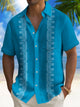 Alohadaddy 60's Vintage Men's Guayabera Shirt Stretch Pocket Camp Shirt Big Tall