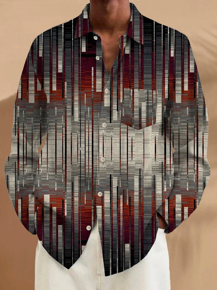 Alohadaddy Retro Geometric Gradient 3D Print Men&
