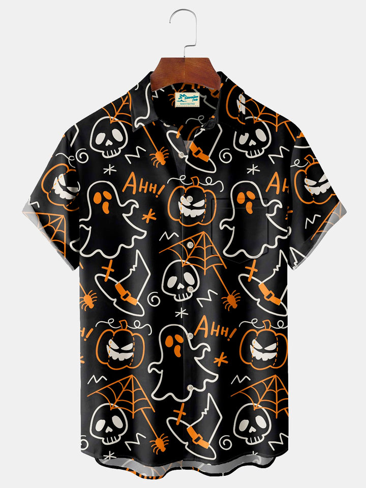 Alohadaddy Halloween Cartoon Print Men&