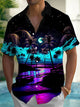 Camisa hawaiana con estampado playero y bolsillo para hombre de Alohadaddy Beach Vacation, para acampar, talla grande