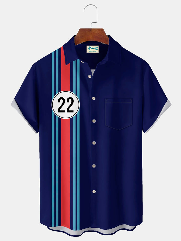 Alohadaddy Vintage Bowling Cars 22 Print Men&