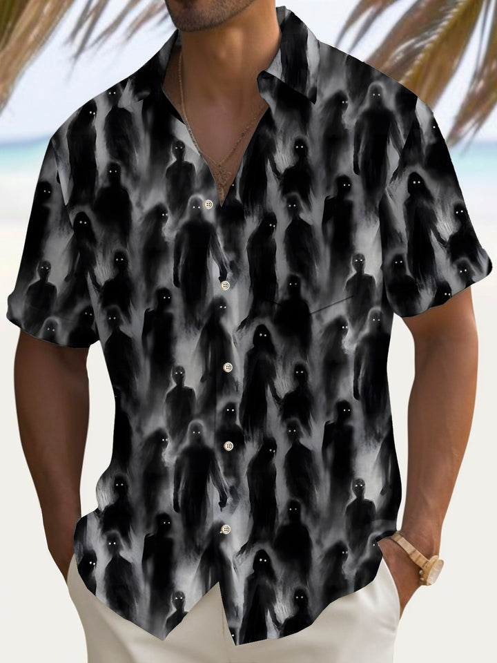 Alohadaddy Halloween Ghost Print Men&