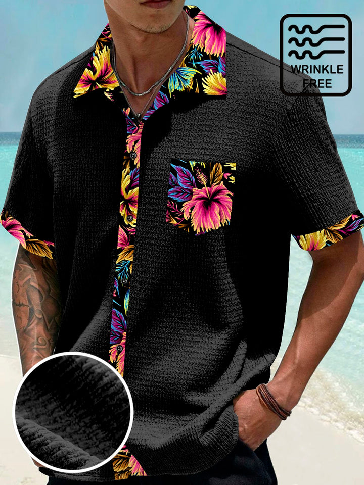 Alohadaddy Basic Floral Patchwork Printed Men&