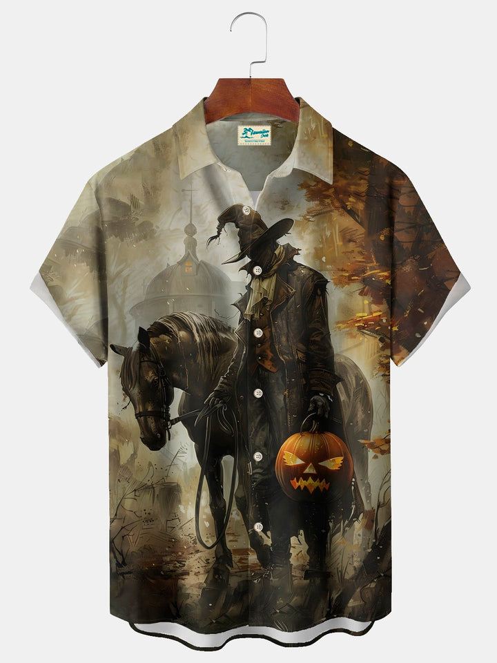 Alohadaddy Halloween Knight Print Men&