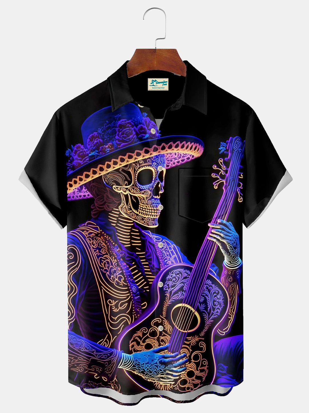 Alohadaddy Halloween Skull Print Men&