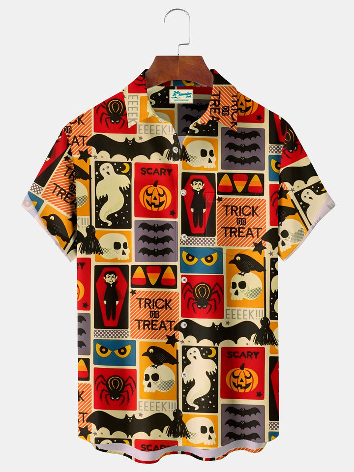 Alohadaddy Halloween Cartoon Print Men&