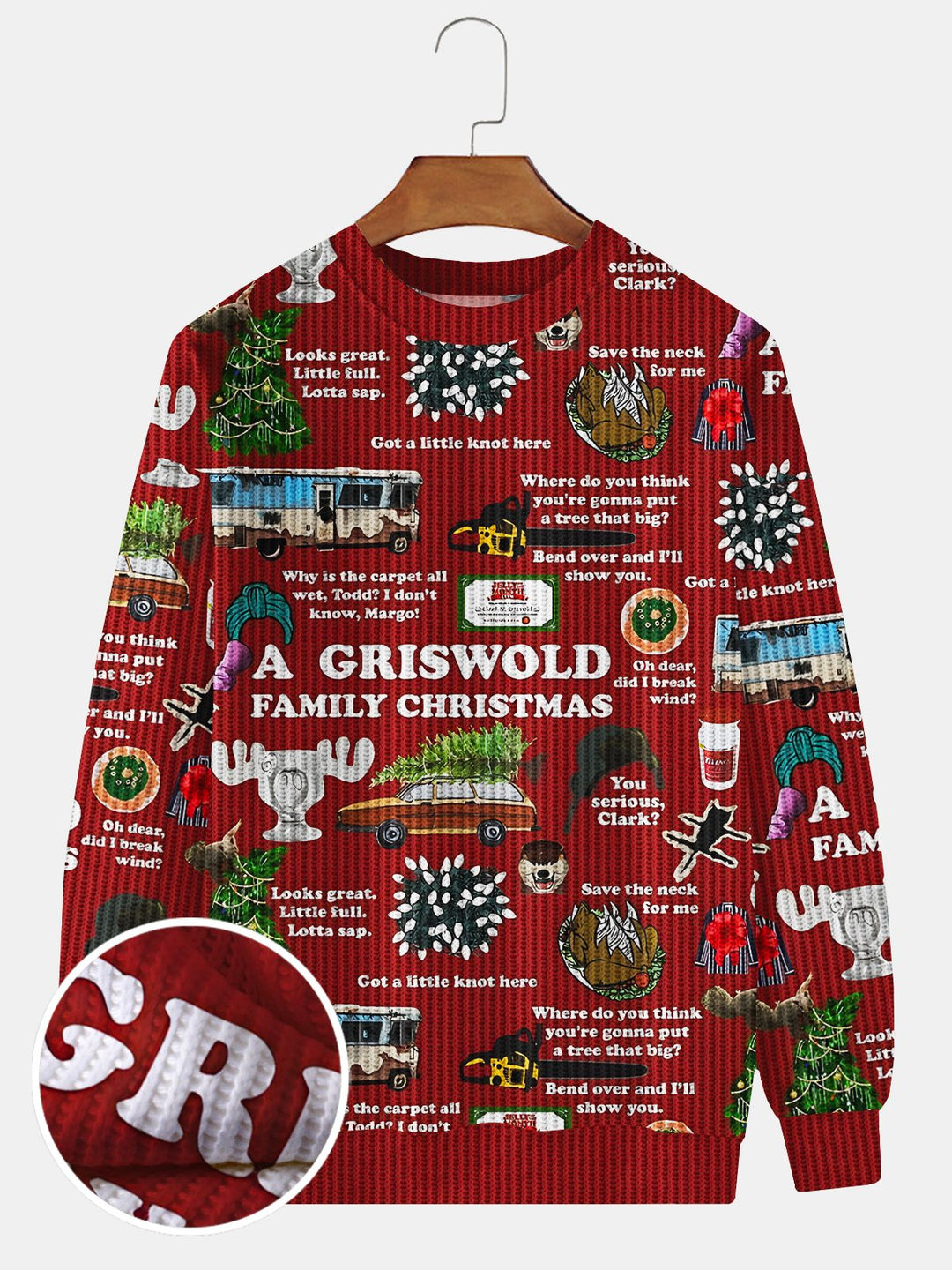 Suéter feo navideño para hombre de Alohadaddy, divertido estampado de alce navideño, camiseta de vacaciones navideñas