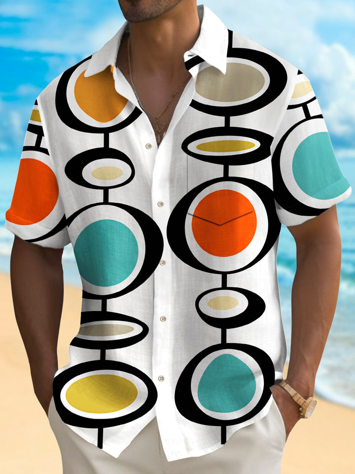 Alohadaddy Vintage Geometric Print Men&