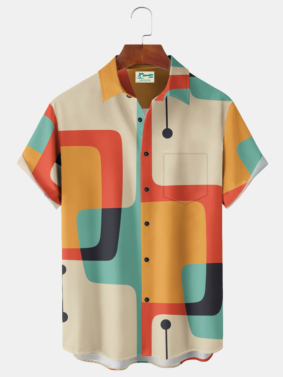 Alohadaddy Vintage Geometric Print Men&